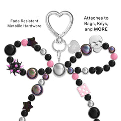 Gothic Bow Bag Charm