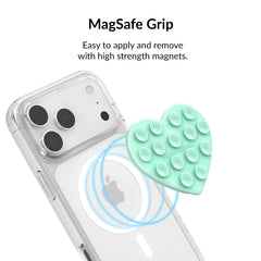 Mint Jelly Heart MagSafe MightyGrip