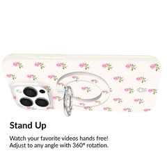Pink Peony Floral MagSafe Grip Ring