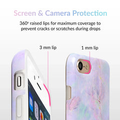 Cotton Candy Marble iPhone Case