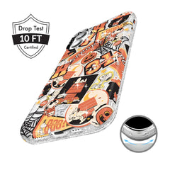 Snoopy Halloween Varsity Glitter iPhone Case