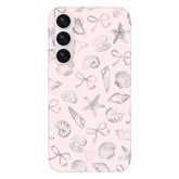 Pink Coastal Seashells Samsung Case