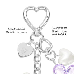 Lavender Cherry Blossom Bag Charm