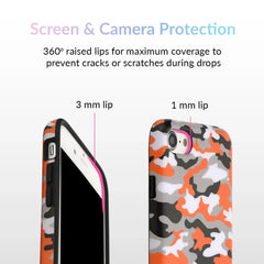 Orange Camo iPhone Case