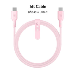 Strawberry Milk Fast Charging Cable, 6ft USB-C