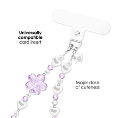 Lavender Cherry Blossom Phone Charm