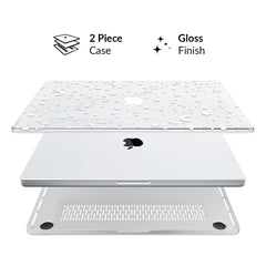 White Stars MacBook Case
