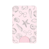 Pink Coastal Seashells MagSafe Wallet