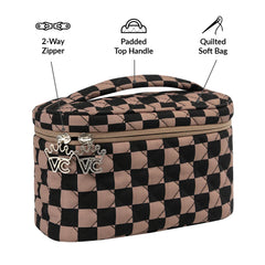 Mocha Vibe Check Vanity Bag