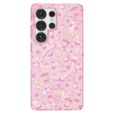 Pink Hanukkah Glitter Samsung Case