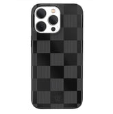 Noir Vibe Checkered iPhone Case