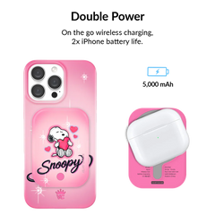 Snoopy Be Mine Portable MagSafe Charger Power Pack