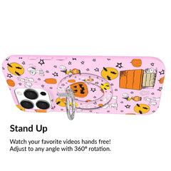 Snoopy Pink Pumpkins MagSafe Grip Ring