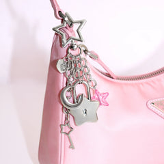 Lucky Star Locket Bag Charm