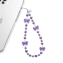 Purple Bows Phone Charm