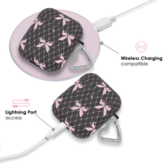 Lacy Pink Bows AirPod Case
