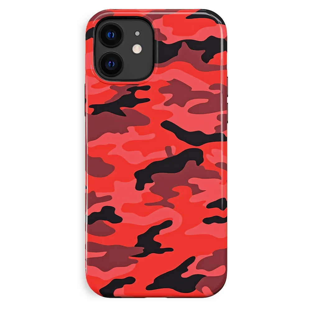 Red Camo iPhone Case