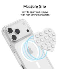 White Heart MagSafe MightyGrip