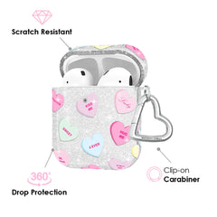 Sweet Hearts Glitter AirPod Case