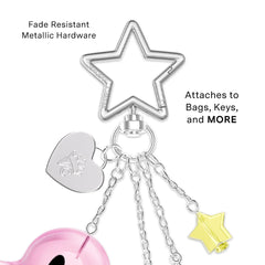 Pink Ghosted Bag Charm