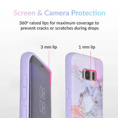 Violet Sky Marble Samsung Case