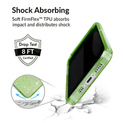 Lime Stardust Glitter iPhone Case