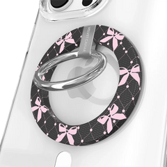 Lacy Pink Bows MagSafe Grip Ring