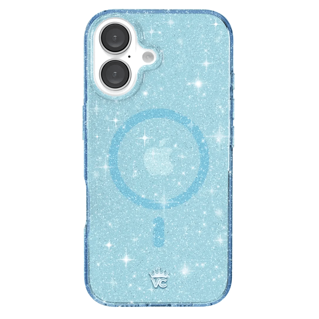 Blue Stardust Glitter iPhone Case