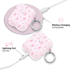 Dainty Pink Floral AirPod Case
