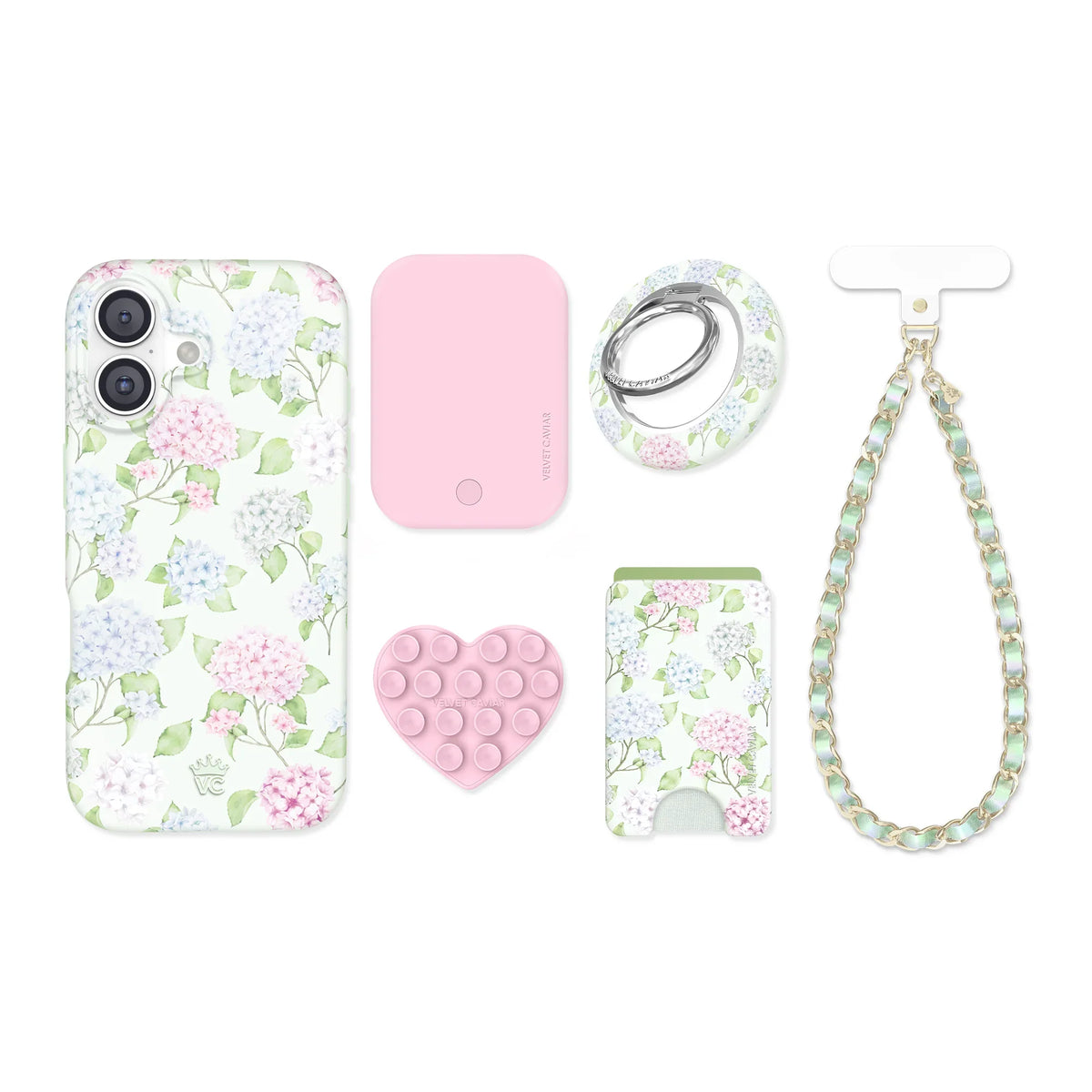 Hydrangea Floral iPhone Bundle Set