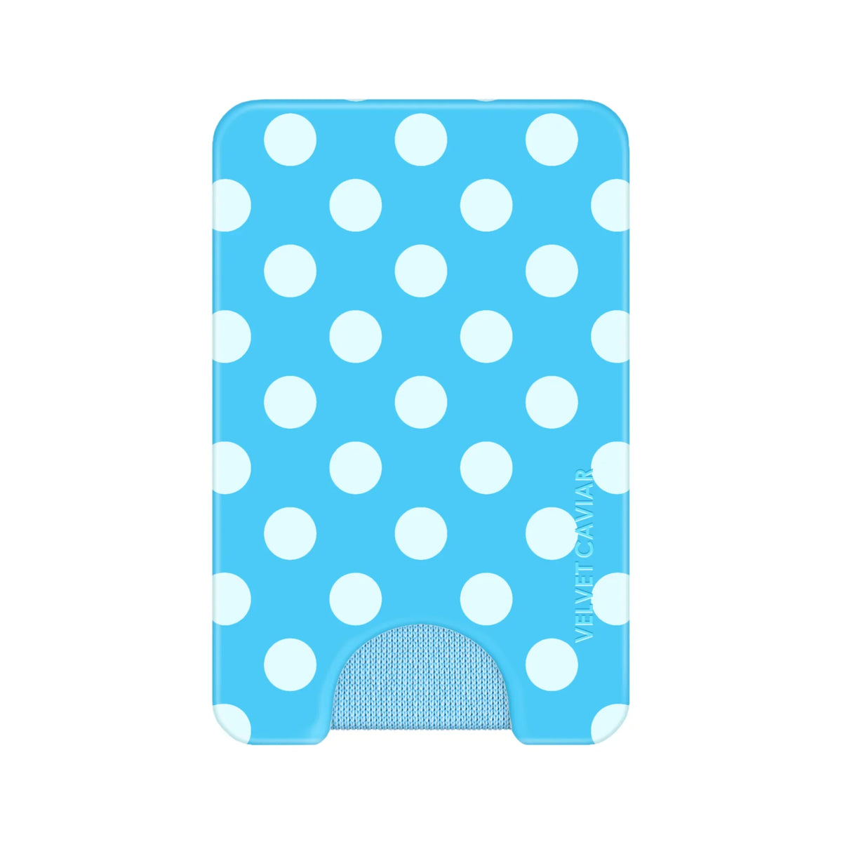 Aquamarine Polka Dot MagSafe Wallet