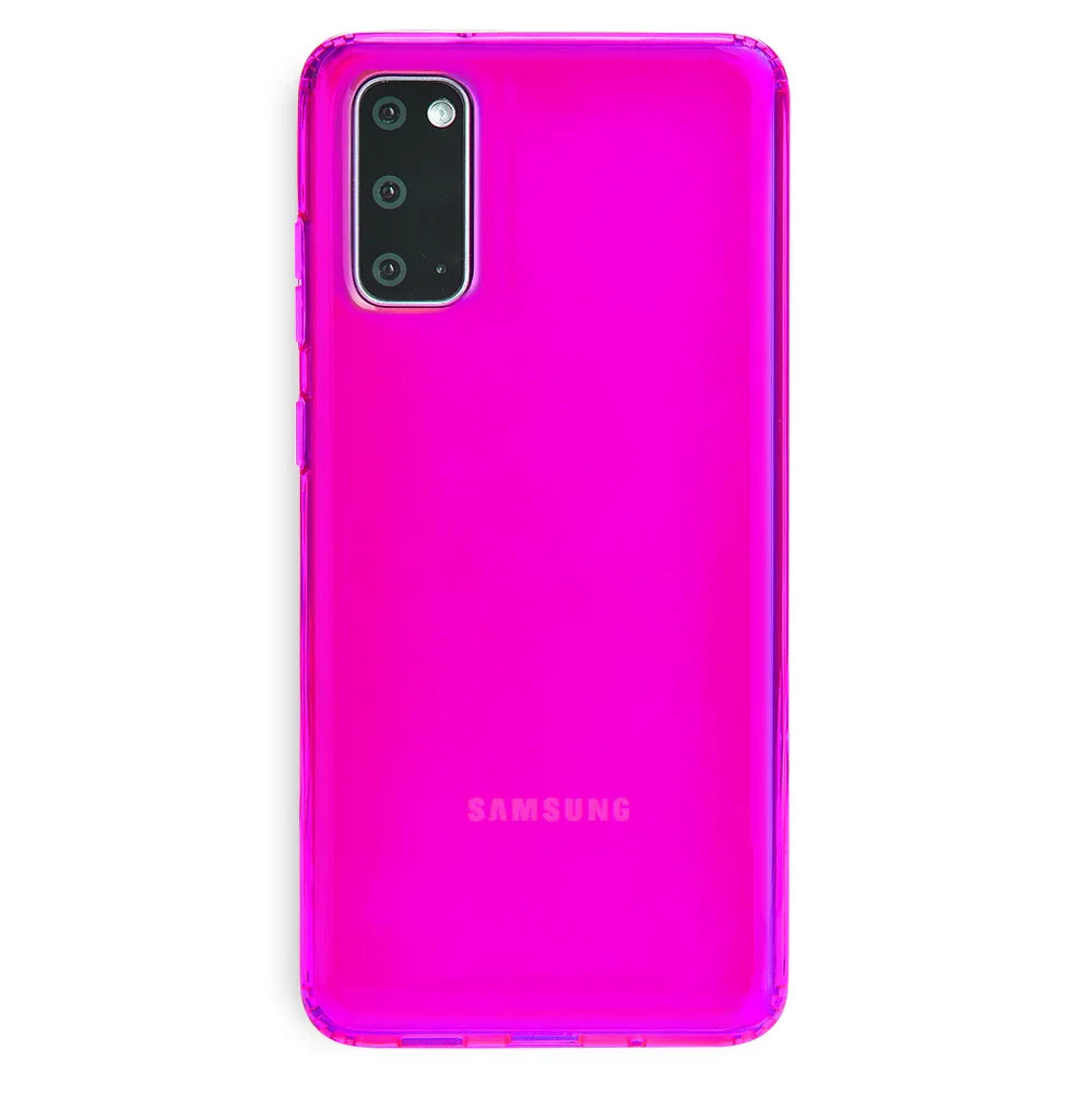 Neon Purple Clear Samsung Case