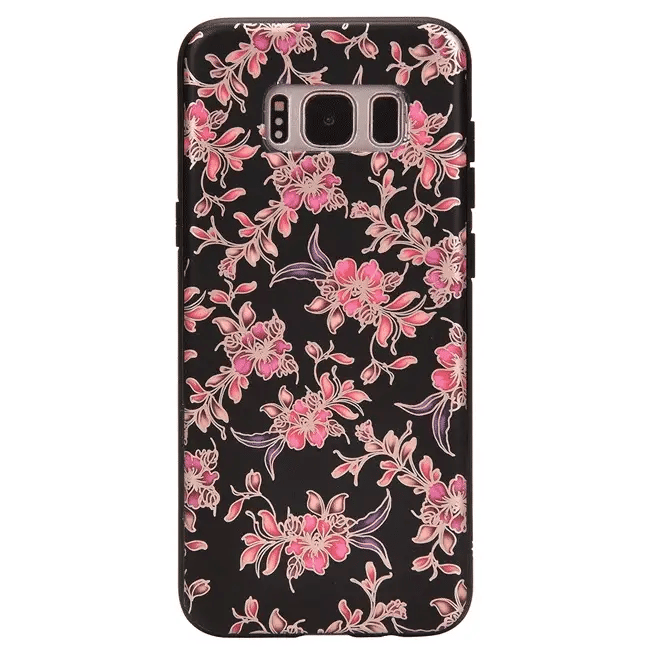 Midnight Floral Chrome Samsung Galaxy Case