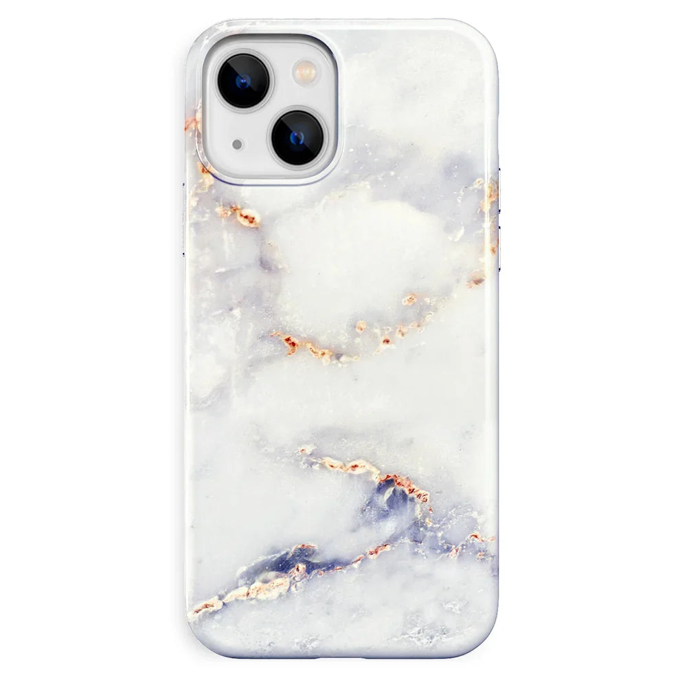 Gray Clouds Marble iPhone Case