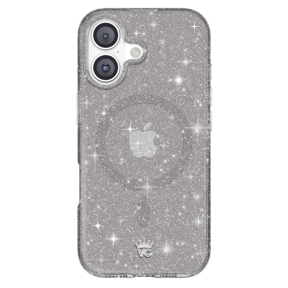 Grey Stardust Glitter iPhone Case