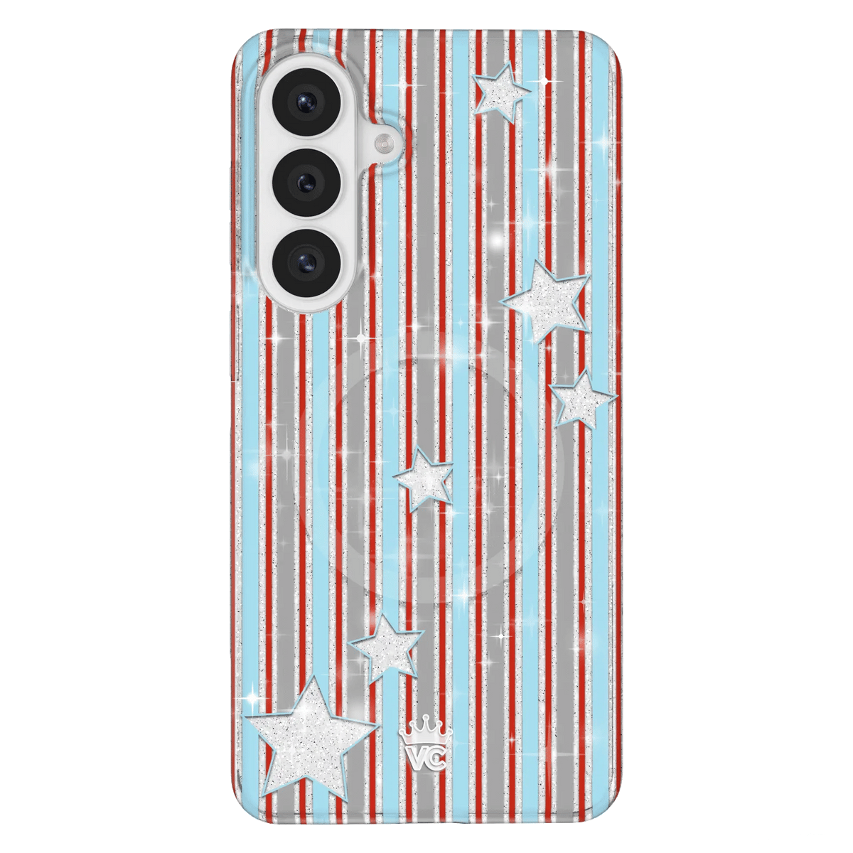 Stars & Stripes Glitter Samsung Case