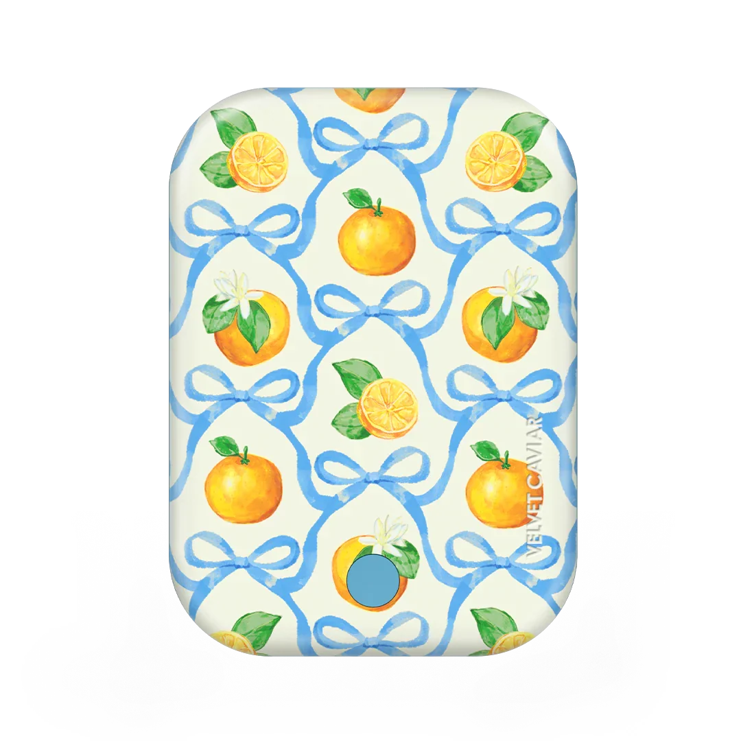 Orange Blossom Portable MagSafe Charger Power Pack