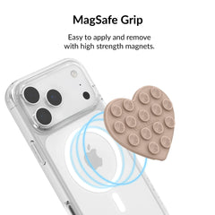Toasted Almond Heart MagSafe MightyGrip