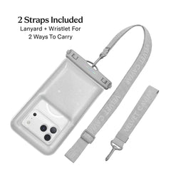 Silver Stardust Glitter Waterproof Floating Phone Pouch