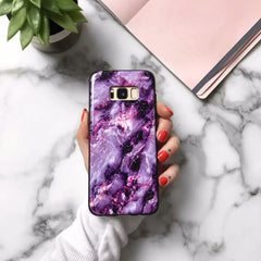 Purple Stone Marble Samsung Galaxy Case