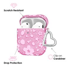 Cherry Blossom Glitter AirPod Case