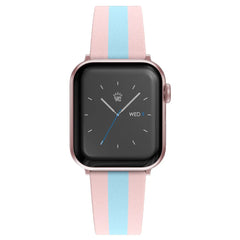 Pink & Blue Stripes Apple Watch Band