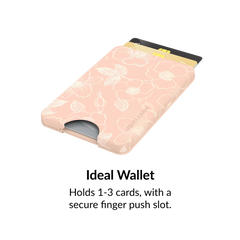 Peach Blossom Magsafe Wallet